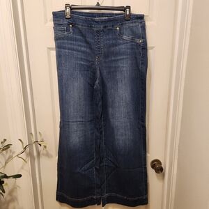 Chico's Wide Leg Pull On Jeans.